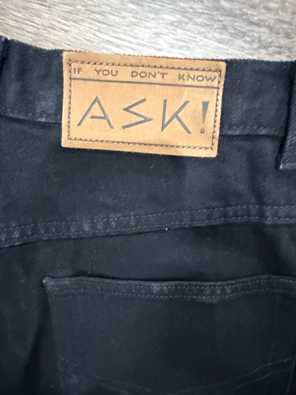 RARE Vintage ASK USA APPARELL NEW Black womens jeans.  Size 12.